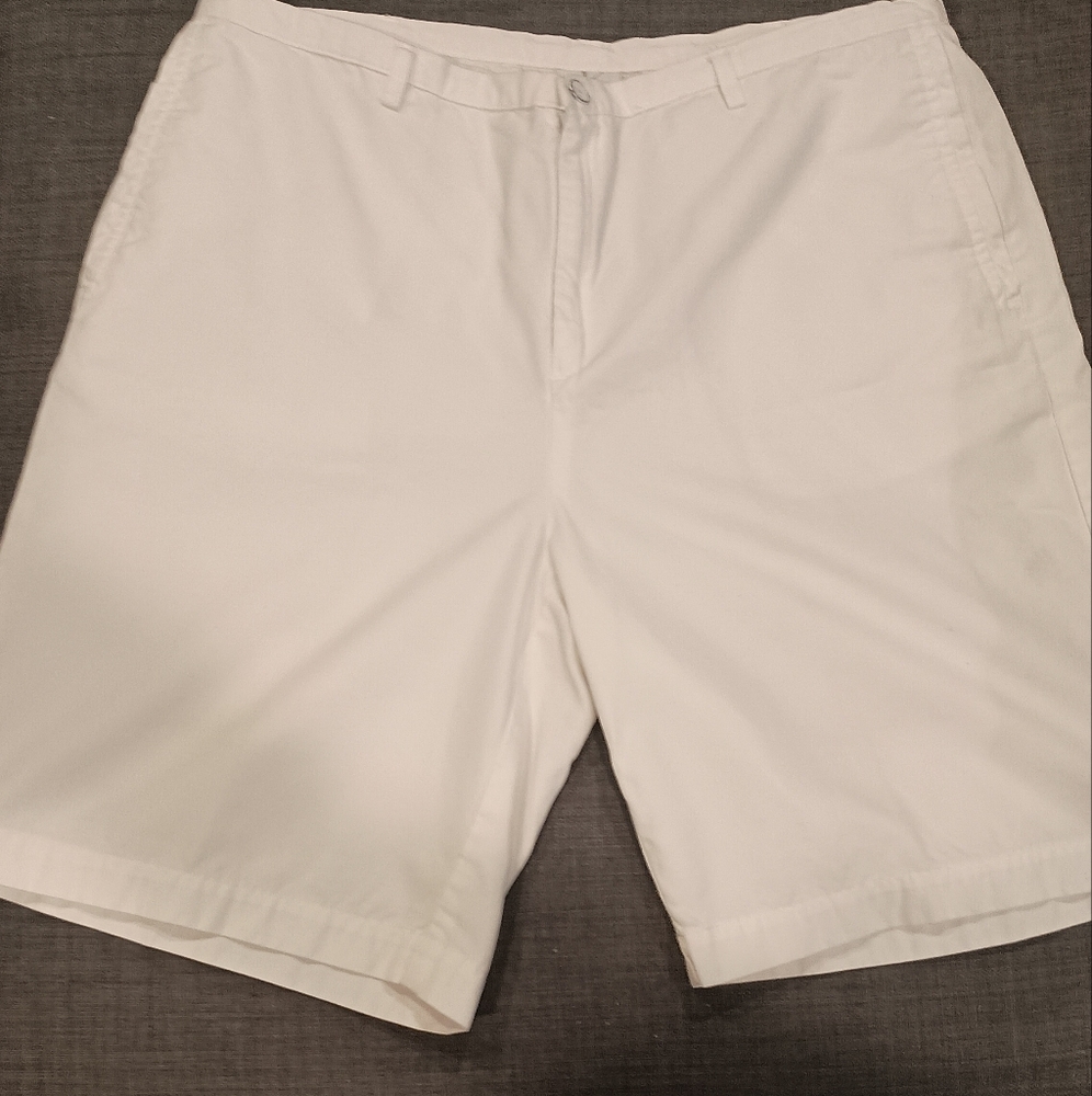 Calvin Klein  White Flat Front Shorts
